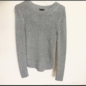 Theory - Silver Knit Sweater